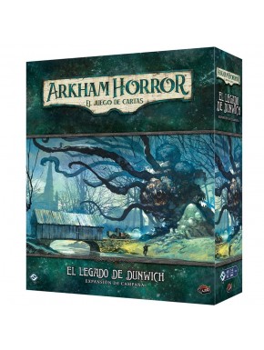 Caixa do jogo de cartas Arkham Horror, O Legado de Dunwich.