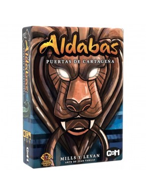 Caja y componentes del juego de mesa Aldabas: Puertas de Cartagena de GDM