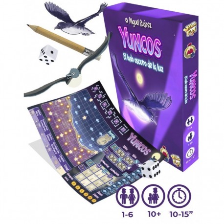 Boîte et composants du jeu de société Yuncos