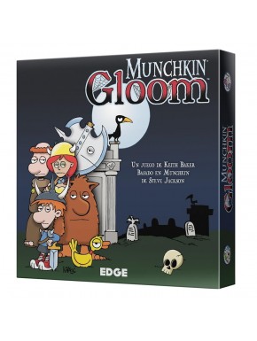 Caixa e cartas do jogo de tabuleiro Munchkin Gloom