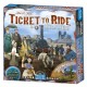 Caixa e tabuleiro do jogo Ticket to Ride França