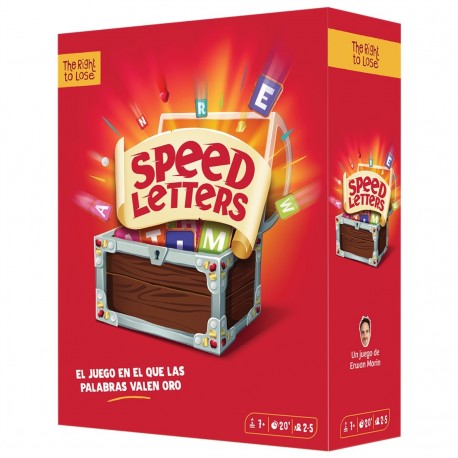 Boîte du jeu Speed Letters avec cartes et jetons