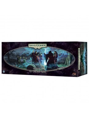 Caixa e cartas do jogo Arkham Horror LCG: Retorno ao Círculo Quebrado