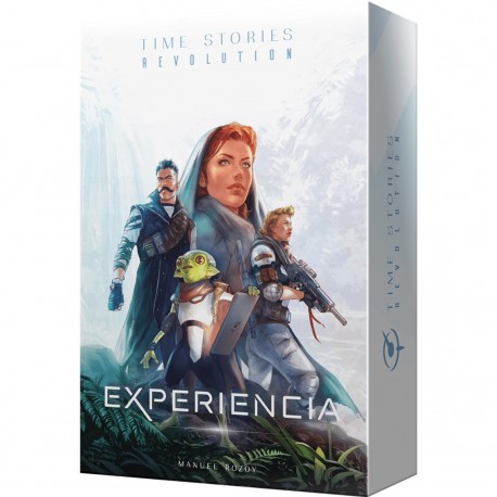 Caja y componentes de T.I.M.E. Stories Revolution: Experiencia
