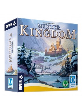 Caixa e tabuleiro do jogo de tabuleiro Winter Kingdom da Devir