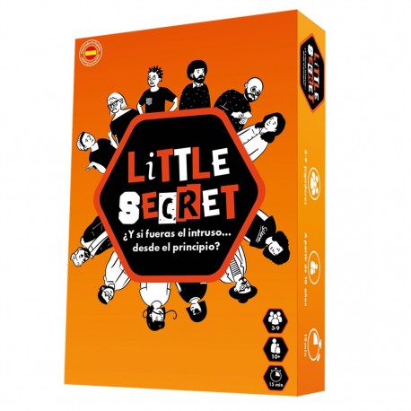 Caixa do jogo de tabuleiro Little Secret com design colorido
