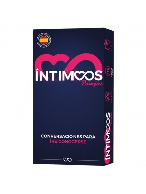 Jogo de tabuleiro ÍNTIMOOS com cartas de perguntas para casais