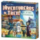Caixa e componentes do jogo Ticket to Ride: O Trem Fantasma