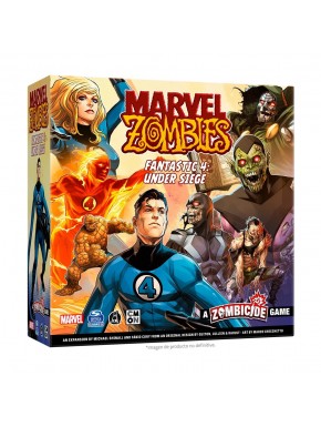 Caja del juego de mesa Marvel Zombies: Fantastic 4 Under Siege