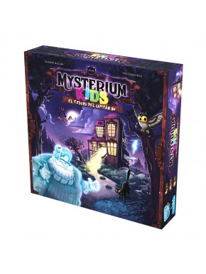 Caixa e conteúdo do jogo Mysterium Kids