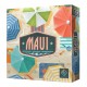 Caja del juego de mesa Maui con sombrillas y toallas