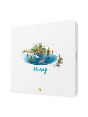 Caja y componentes del juego de mesa Namiji