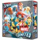 Caja de juego de mesa Marvel United: X-Men con personajes.