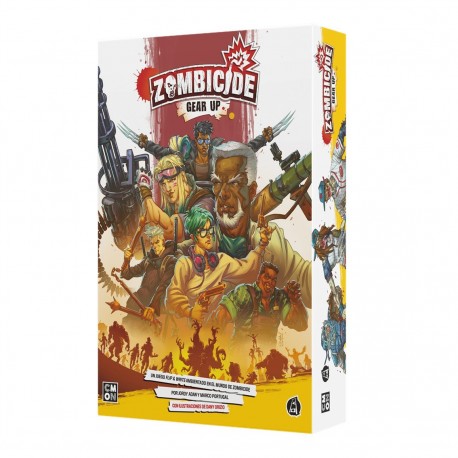 Caixa e componentes de Zombicide: Gear Up