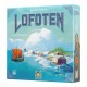 Caja del juego de mesa Lofoten con diseño vikingo