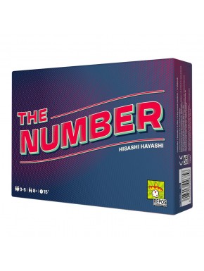Caixa e componentes do jogo de tabuleiro The Number