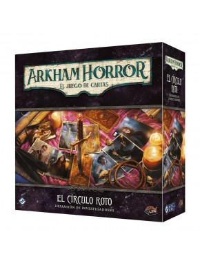 Caja y cartas de la expansión El Círculo Roto de Arkham Horror LCG