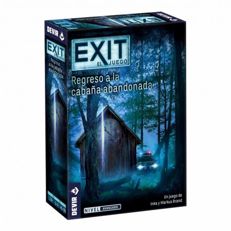 Caja del juego de mesa Exit: Regreso a la Cabaña Abandonada