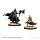 Juego de mesa Star Wars Shatterpoint con miniaturas de Darth Vader y Obi-Wan