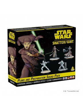 Miniaturas Star Wars Shatterpoint Luminara y clones