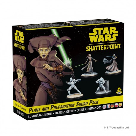 Miniaturas Star Wars Shatterpoint Luminara y clones