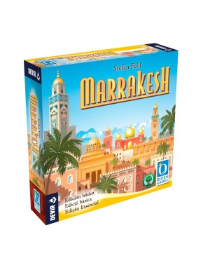 Caixa do jogo de tabuleiro Marrakesh da Devir