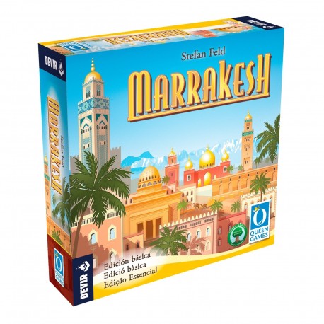 Caixa do jogo de tabuleiro Marrakesh da Devir