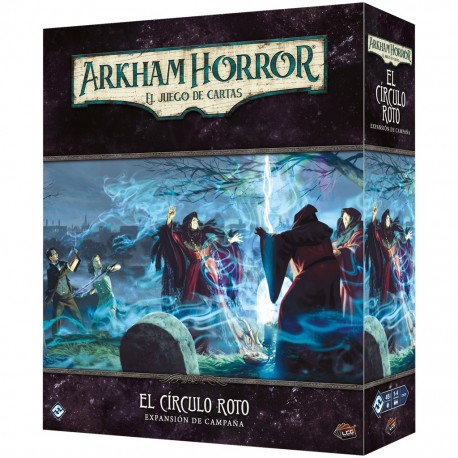 Caixa e conteúdo da expansão O Círculo Quebrado de Arkham Horror