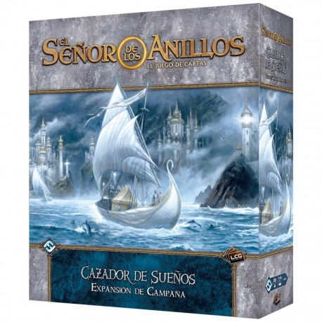 Caja y cartas de la expansión Cazador de Sueños de El Señor de los Anillos LCG