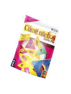 Jogo de tabuleiro Come Nachos da Devir com fichas triangulares