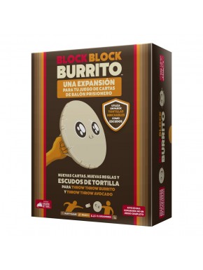 Jogo de tabuleiro Block Block Burrito com tortillas infláveis