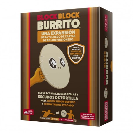Jogo de tabuleiro Block Block Burrito com tortillas infláveis