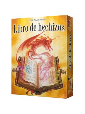 Caja y componentes del juego Libro de Hechizos