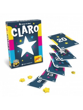 Caixa do jogo de cartas Claro para idade 7+