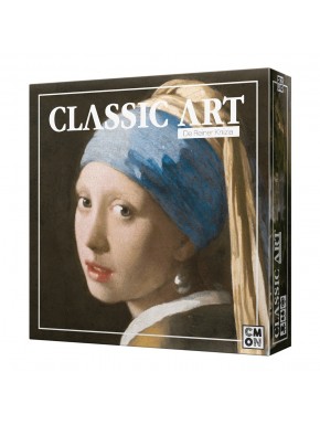 Caja del juego de mesa Classic Art y componentes