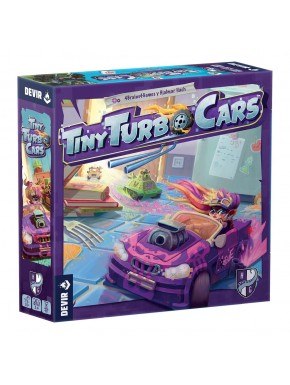Caja del juego de mesa Tiny Turbo Cars de Devir