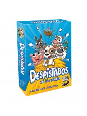 Caixa e cartas do jogo Despistados na Fazenda