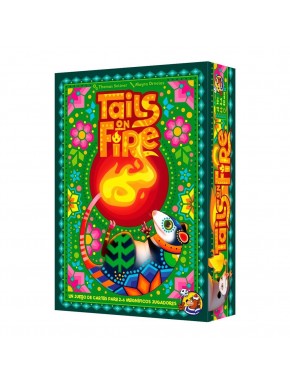 Caixa do jogo de cartas Tails on Fire