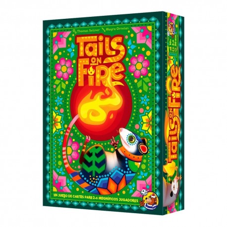 Caixa do jogo de cartas Tails on Fire