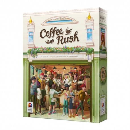Caja del juego de mesa Coffee Rush