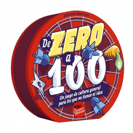 Jogo de tabuleiro De Zero a 100, caixa e cartas
