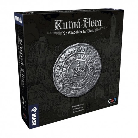 Caja del juego Kutná Hora de Devir con elementos de juego