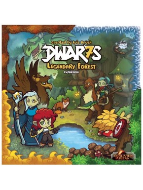 Caja de la expansión Dwar7s Legendary Forest del juego de mesa