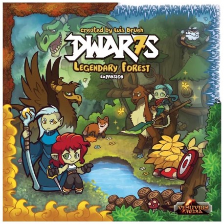 Caja de la expansión Dwar7s Legendary Forest del juego de mesa