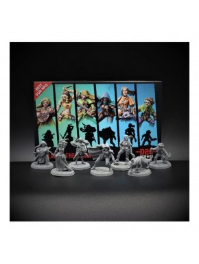 Juego de miniaturas D20 Heroes Ballad Of The Cloak sin pintar