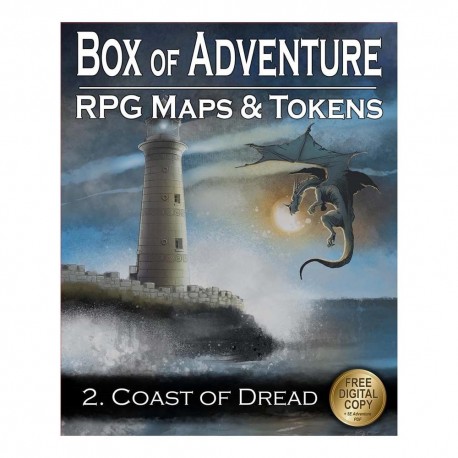 Caja de Aventura: Costa del Pavor con mapas RPG
