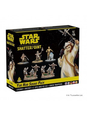 Caja de juego Star Wars Yub Nub Squad Pack con miniaturas ewoks