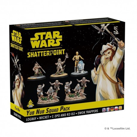 Caja de juego Star Wars Yub Nub Squad Pack con miniaturas ewoks