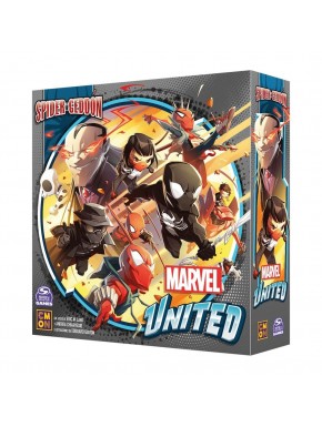Caja del juego de mesa Marvel United Spider-Geddon
