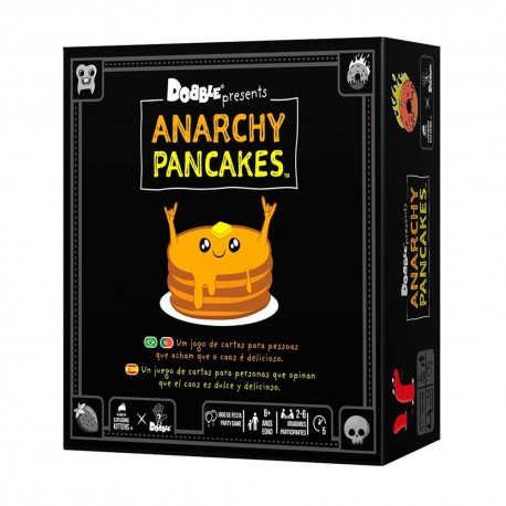 Caja del juego de cartas Dobble Anarchy Pancakes